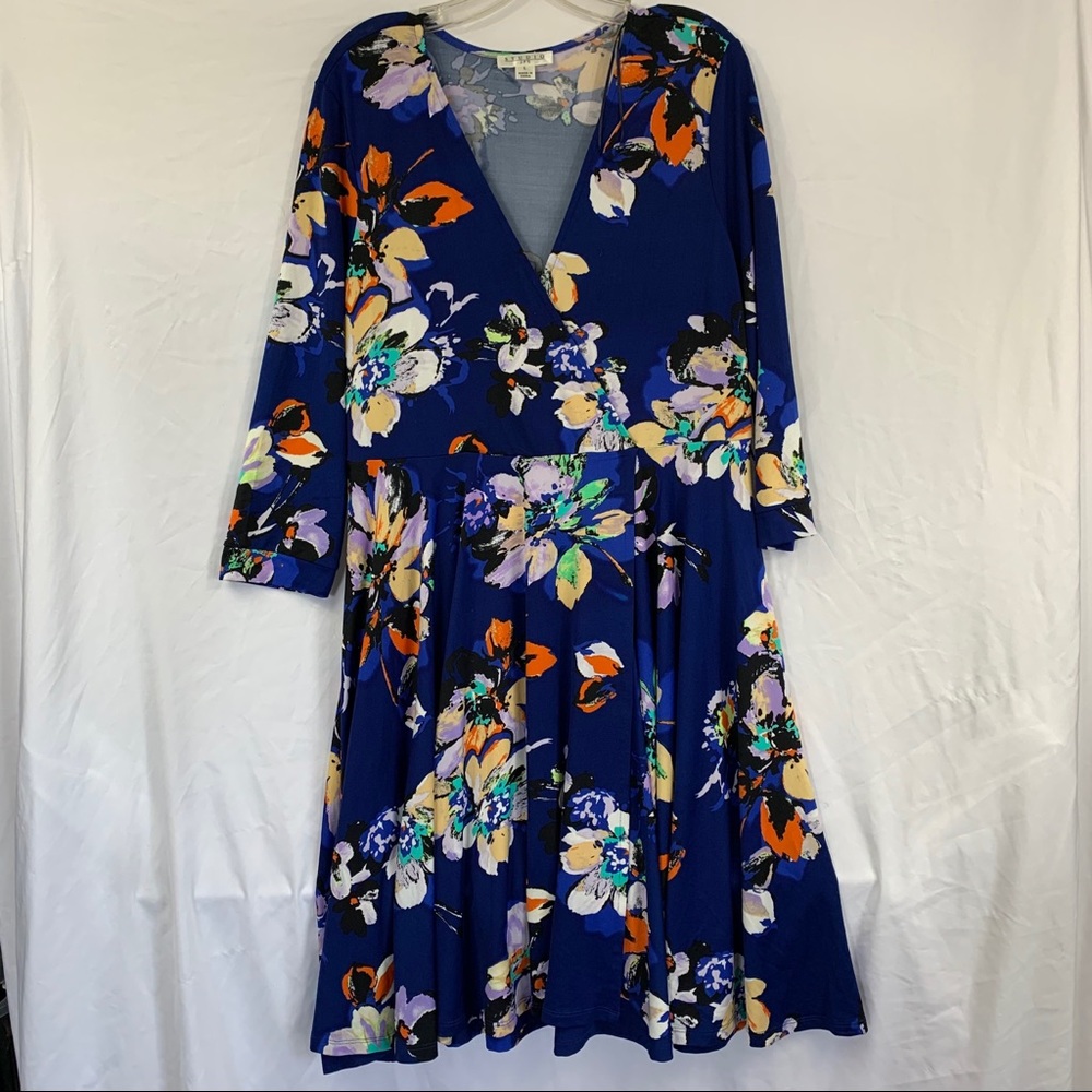 Studio JPR Vivid Floral Faux Wrap Dress